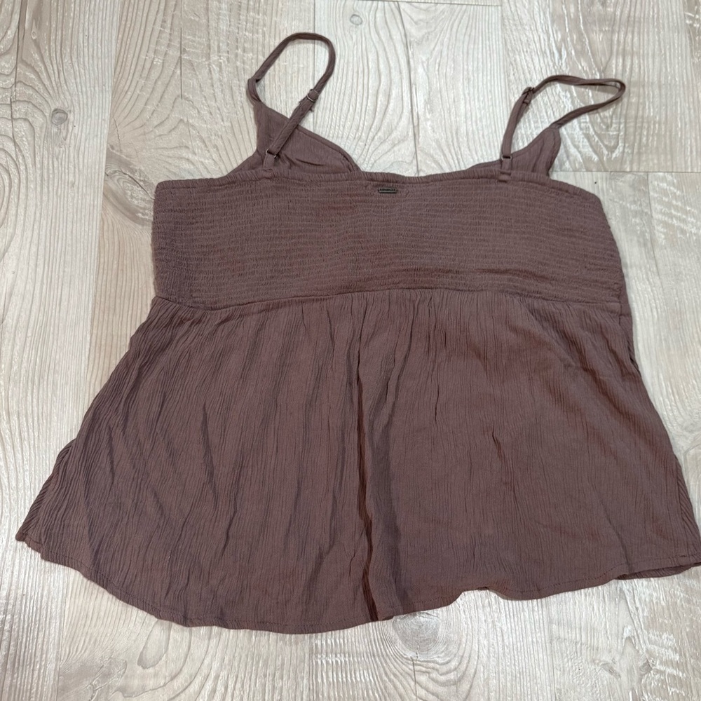 O’NEILL Brown Adjustable Spaghetti Strap Top, Size XL - Picture 3 of 4